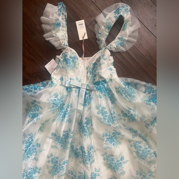 NEW LoveShackFancy Macron dress, revolve floral organza size 8 - Picture 6 of 8